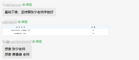 初中級(jí)經(jīng)濟(jì)師補(bǔ)考成績(jī)已公布 正保會(huì)計(jì)網(wǎng)校學(xué)習(xí)群里喜報(bào)不斷！