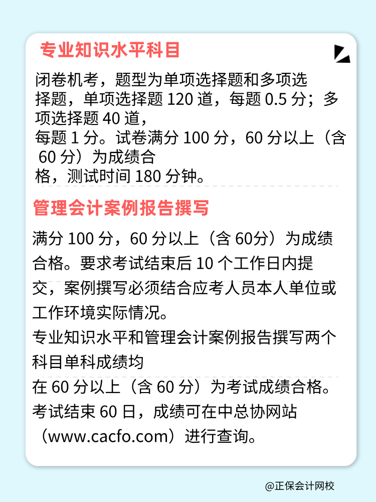 中級管會考試形式及合格標準整理！