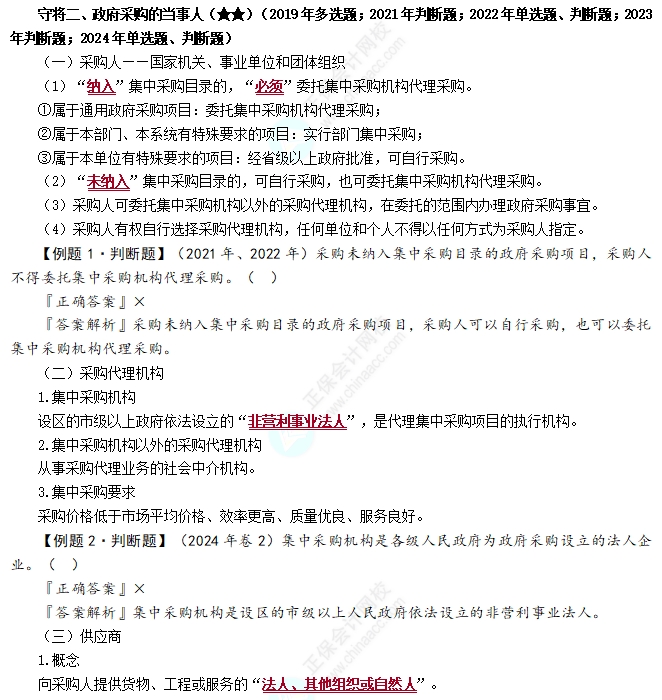 政府采購當(dāng)事人