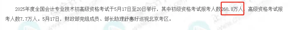 高達22.28%！初級會計考試通過率曝光！財政局新通知！2